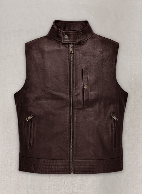 Leather 2025 look vest