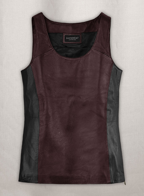 (image for) Leather Vest Tank Top - Click Image to Close