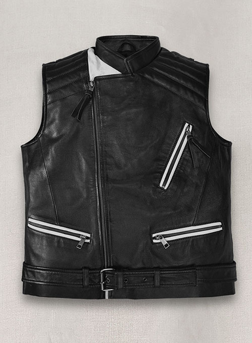 (image for) Leather Biker Vest # 345 - Click Image to Close
