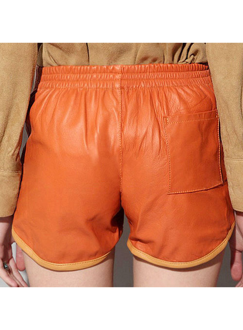 Leather Cargo Shorts Style # 373 - Click Image to Close