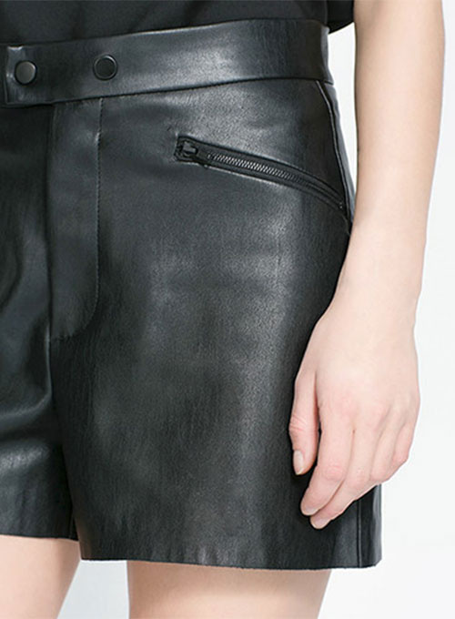 Leather Cargo Shorts Style # 380 : LeatherCult: Genuine Custom Leather ...
