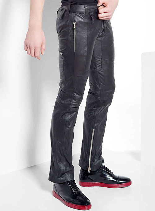 (image for) Leather Biker Jeans - Style #507 - Click Image to Close