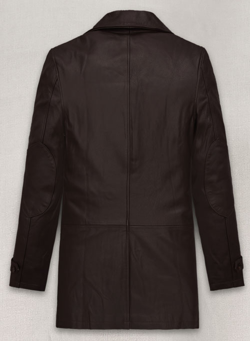 (image for) Liam Neeson Taken 2 Leather Trench Coat - Click Image to Close