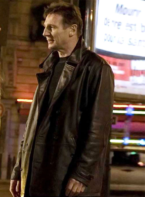 LeatherCult.Com - Liam Neeson Taken 2 Leather Trench Coat