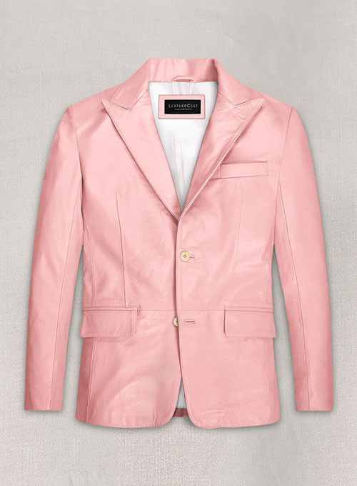 (image for) Light Pink Leather Blazer