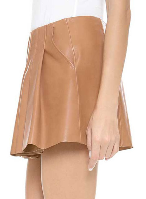 Limelight Flare Leather Skirt - # 462