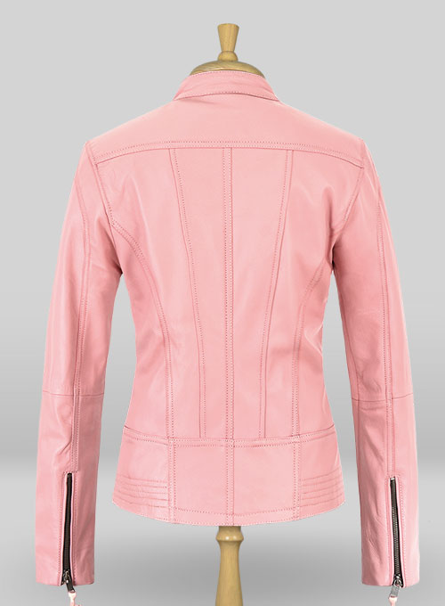 (image for) Light Pink Leather Jacket # 520 - Click Image to Close