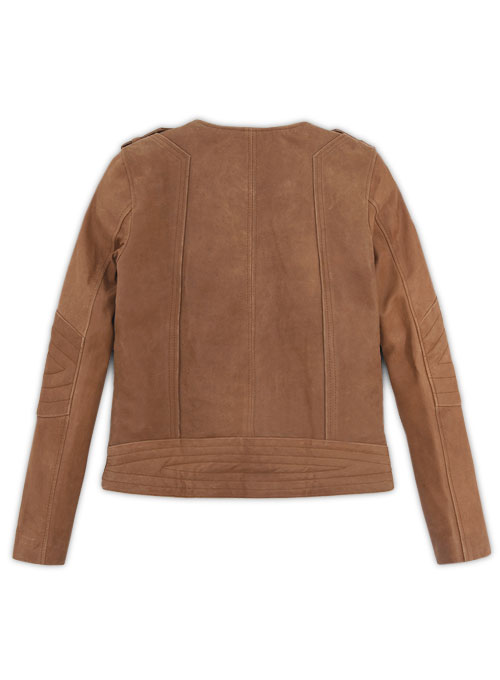 (image for) Light Vintage Tan Hide Leather Jacket # 220 - Click Image to Close