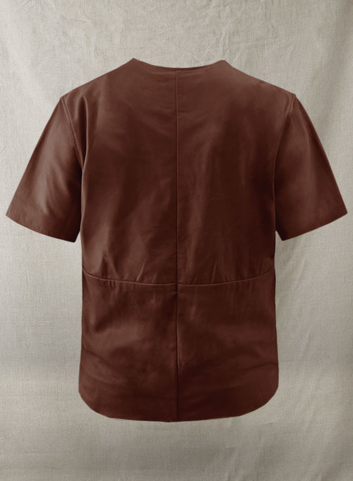 Light Weight Unlined Leather T- shirt - Click Image to Close