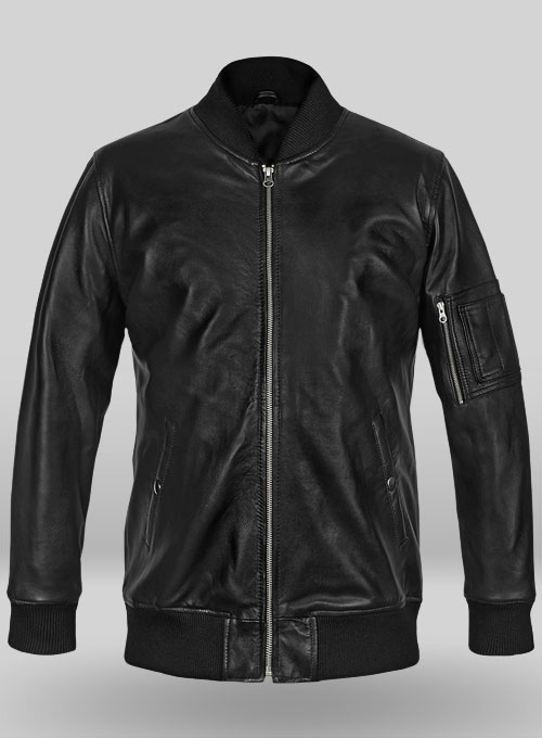 (image for) MA-1 Bomber Leather Jacket - Click Image to Close