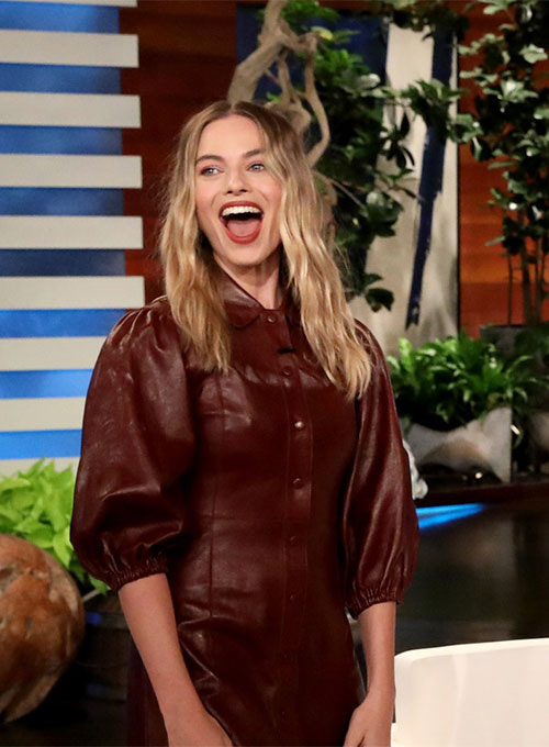 (image for) Margot Robbie Leather Dress