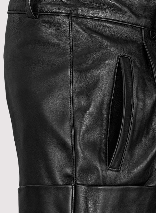 Margot Robbie Leather Shorts - Click Image to Close