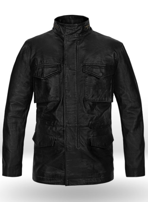 (image for) Military M-65 Leather Jacket - Click Image to Close