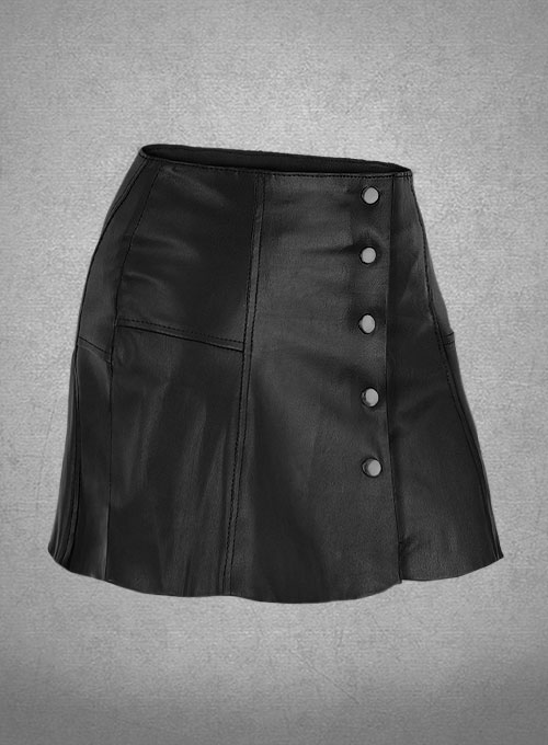 Nichole Bloom Leather Skirt - Click Image to Close