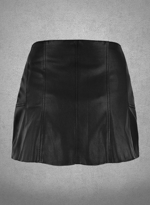 (image for) Nichole Bloom Leather Skirt - Click Image to Close