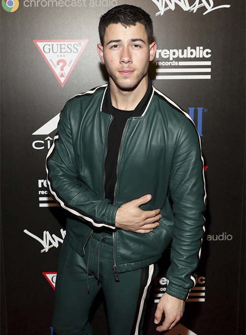 Nick Jonas MTV Video Music Awards Leather Jacket and Pants Set :  LeatherCult: Genuine Custom Leather Products, Jackets for Men & Women