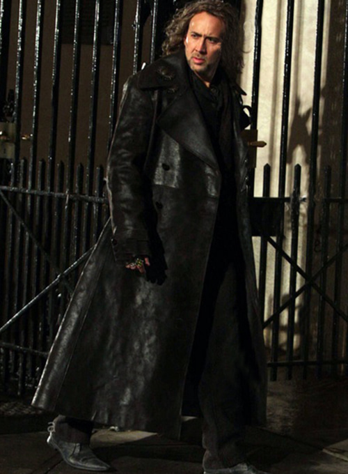 Nicolas Cage The Sorcerer's Apprentice Leather Long Coat - Click Image to Close