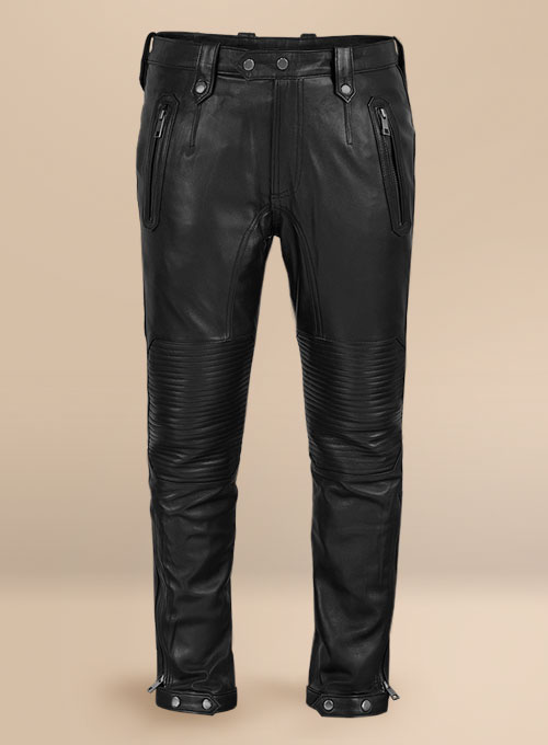 Athens Leather Biker Pants : LeatherCult: Genuine Custom Leather Products,  Jackets for Men & Women