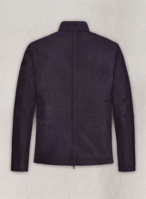 (image for) Purple Washed & Wax Tom Cruise MI Reckoning Leather Jacket - Click Image to Close