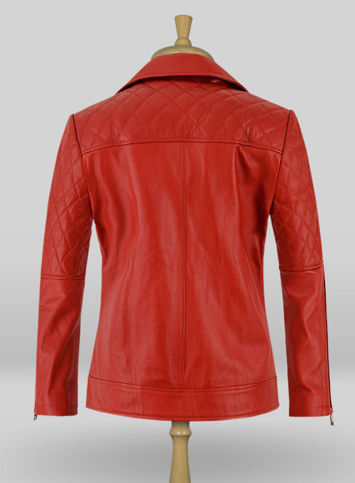 (image for) Red Katy Perry Leather Jacket