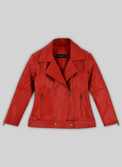 Red Katy Perry Leather Jacket : LeatherCult: Genuine Custom Leather ...