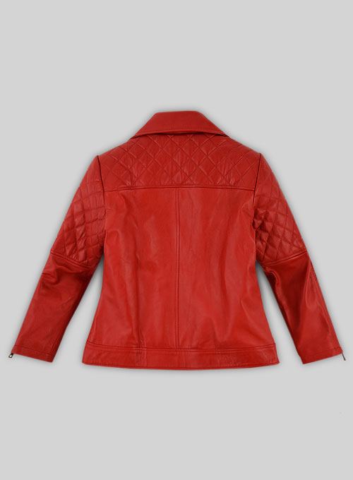 (image for) Red Katy Perry Leather Jacket - Click Image to Close