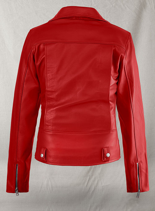 (image for) Red Kylie Jenner Leather Jacket