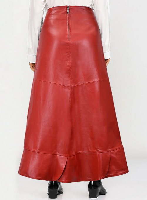 (image for) Riley Midi Leather Skirt - Click Image to Close