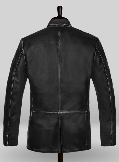 (image for) Rubbed Black Will Smith Leather Blazer