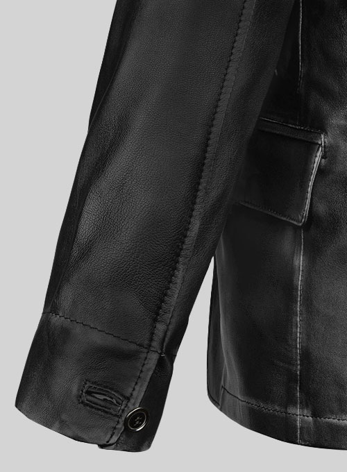 (image for) Rubbed Black Will Smith Leather Blazer