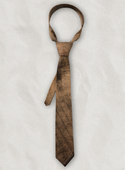 (image for) Rusted Brown Leather Tie