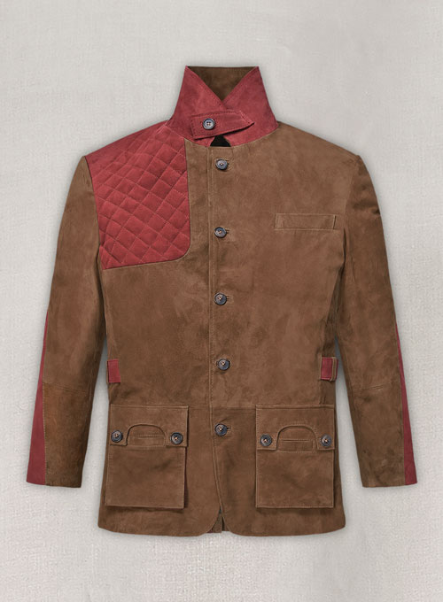 (image for) Safari Hickory Suede Leather Blazer - Click Image to Close