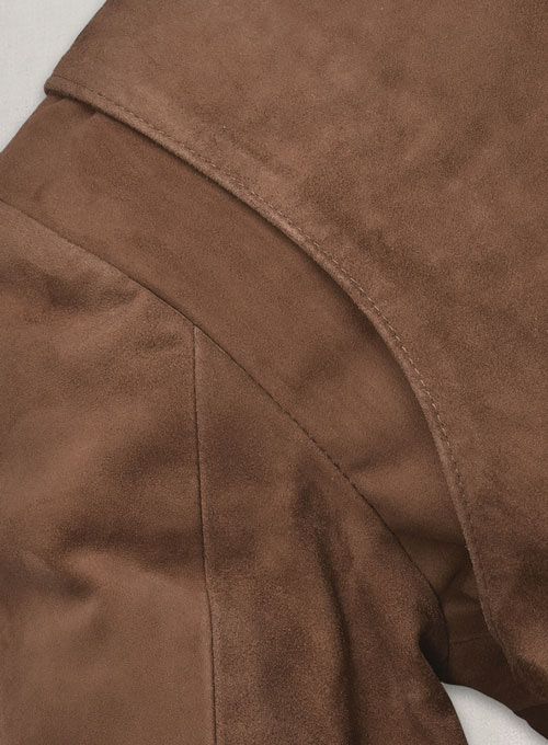 (image for) Safari Hickory Suede Leather Blazer - Click Image to Close