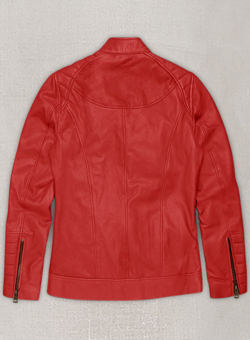 (image for) Soft Tango Red Ellie Leather Jacket