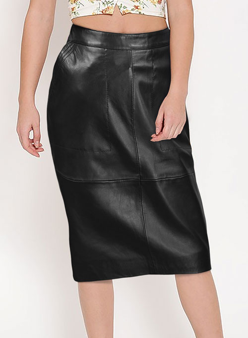 Sandra Bullock Leather Skirt