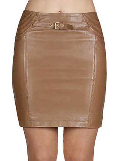 (image for) Serene Leather Skirt - # 410 - Click Image to Close