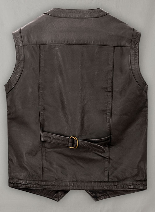 (image for) Soft Louis Brown Washed & Wax Chris Pratt Jurassic World Vest - Click Image to Close
