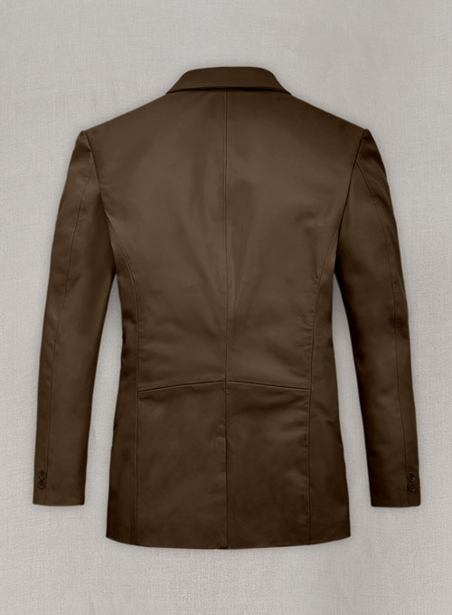 (image for) Soft Scottish Brown Leather Blazer