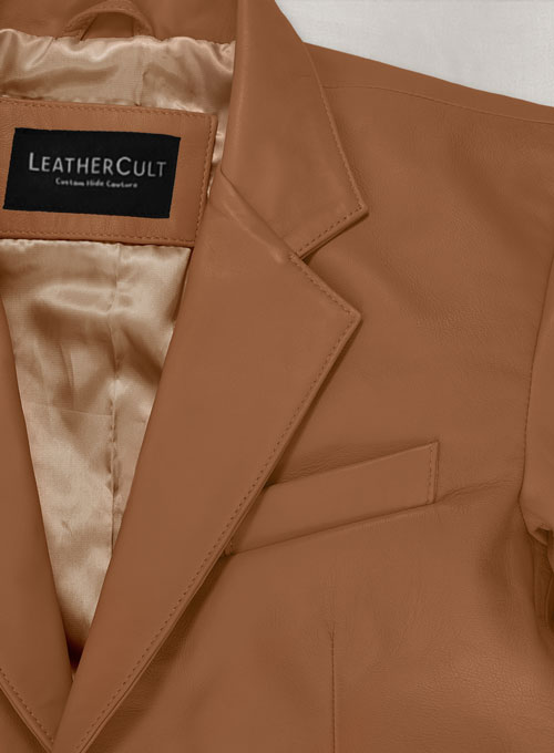 (image for) Soft Hunter Tan Leather Blazer