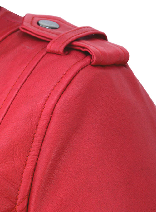 (image for) Soft Raspberry Red Leather Jacket # 220 - Click Image to Close