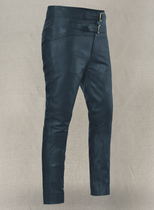 (image for) Soft Winsor Blue Jim Morrison Leather Pants - Click Image to Close
