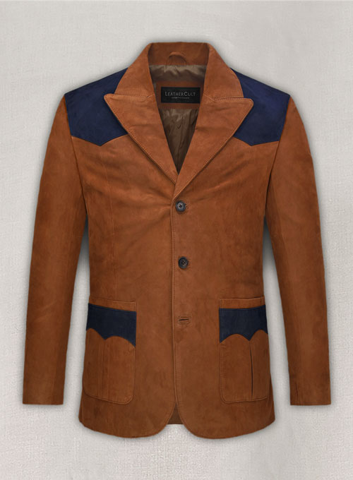 Suede Western Leather Blazer : LeatherCult: Genuine Custom Leather  Products, Jackets for Men & Women