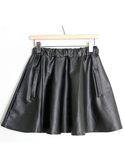 (image for) Swing Flare Leather Skirt - # 481 - Click Image to Close