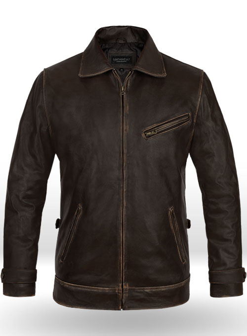 (image for) Rubbed Brown Taylor Lautner The Twilight Saga Leather Jacket - Click Image to Close