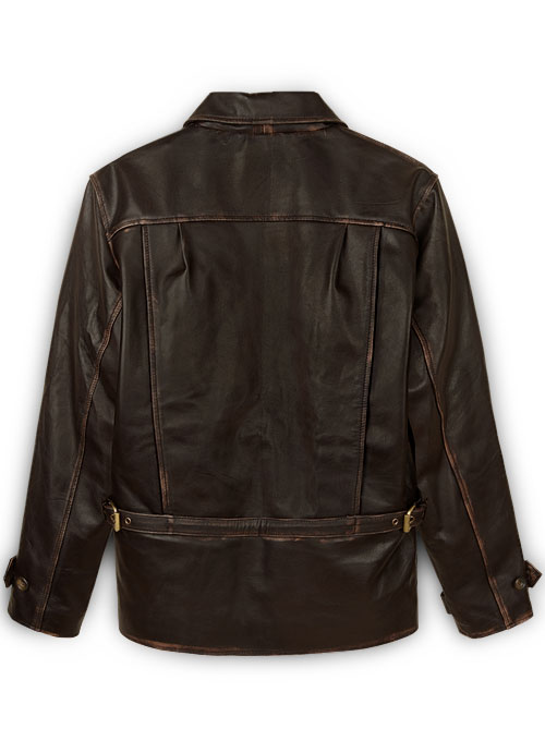 Rubbed Brown Taylor Lautner The Twilight Saga Leather Jacket