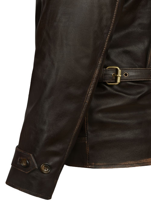 (image for) Rubbed Brown Taylor Lautner The Twilight Saga Leather Jacket - Click Image to Close
