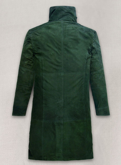 (image for) Timber Green Suede Ryan Gosling Blade Runner 2049 Long Coat - Click Image to Close