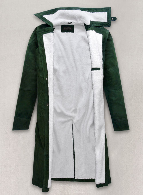 (image for) Timber Green Suede Ryan Gosling Blade Runner 2049 Long Coat