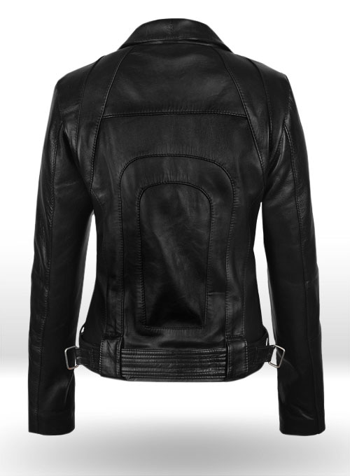 (image for) Thick Black Rachel G I Joe The Rise of Cobra Leather Jacket - Click Image to Close