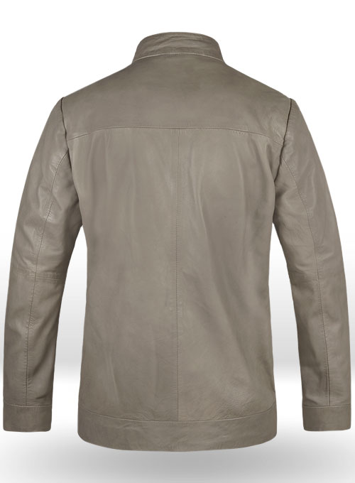 (image for) Croma Gray Washed & Wax Tom Cruise Fallout Leather Jacket - Click Image to Close